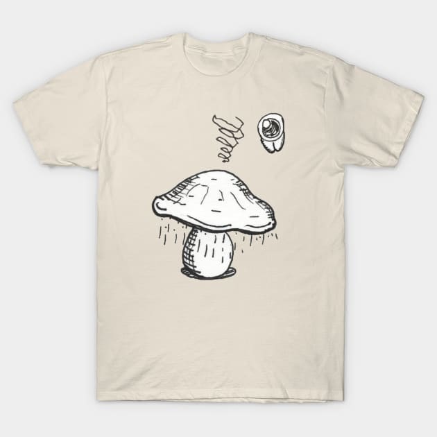 Mushroom Viewer T-Shirt by dumbgoblin